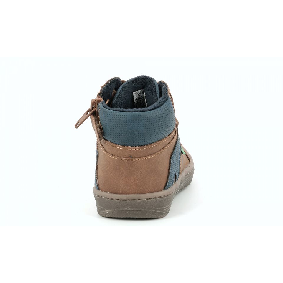 Kickers Lowell Sneakers Pojke Blå | 57082-RQXE