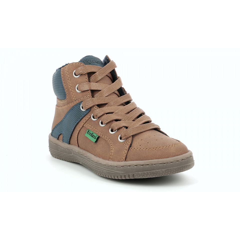 Kickers Lowell Sneakers Pojke Blå | 57082-RQXE