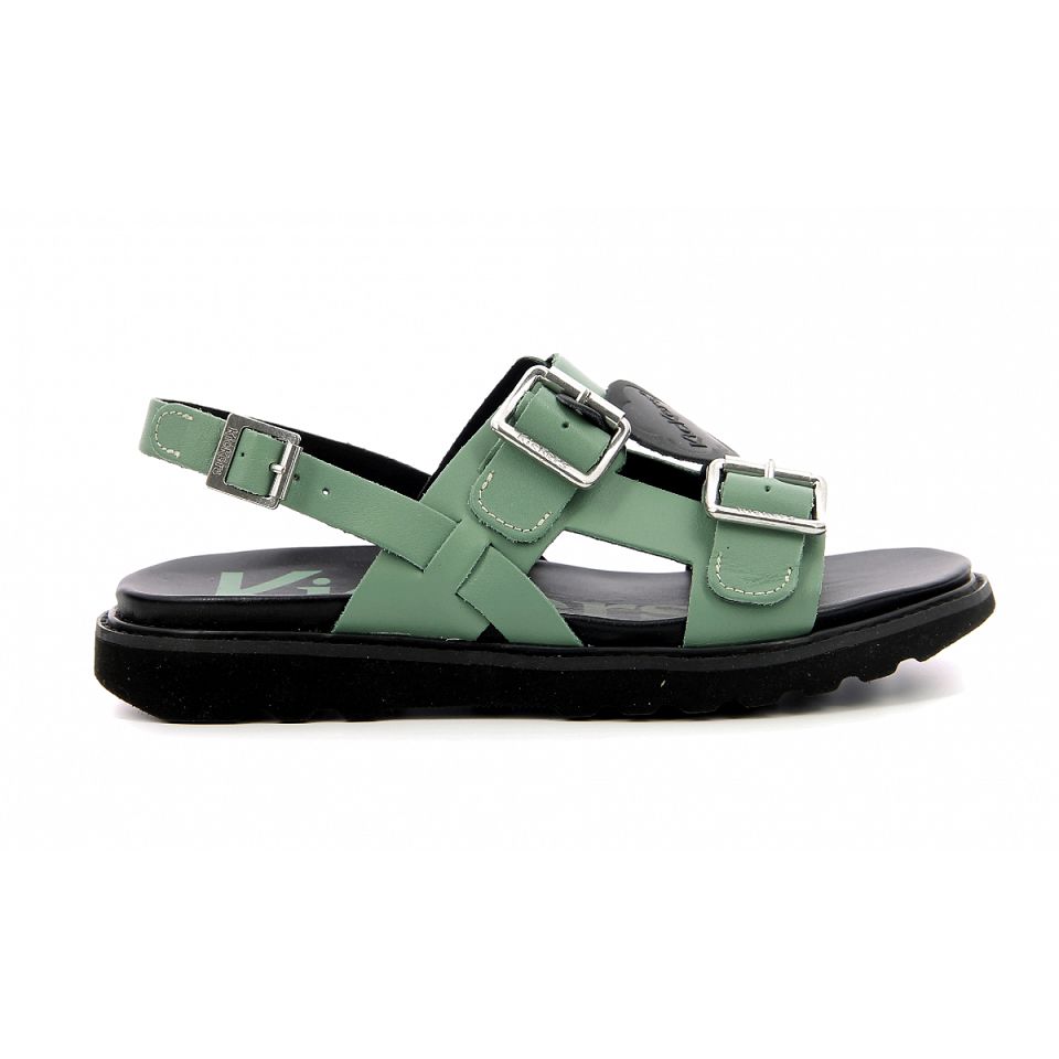Kickers Neosummer Sandaler Dam Gröna | 50921-ZABM