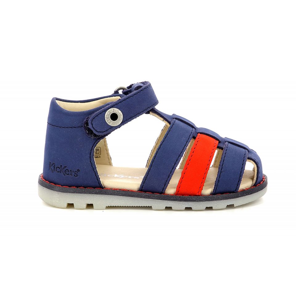 Kickers Nonopi Sandaler Pojke Röda | 64203-HSKC