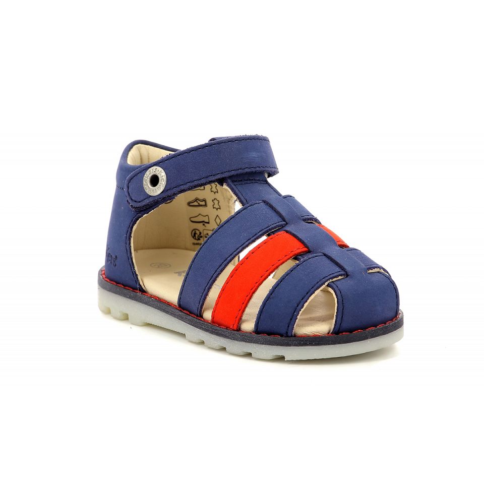 Kickers Nonopi Sandaler Pojke Röda | 64203-HSKC