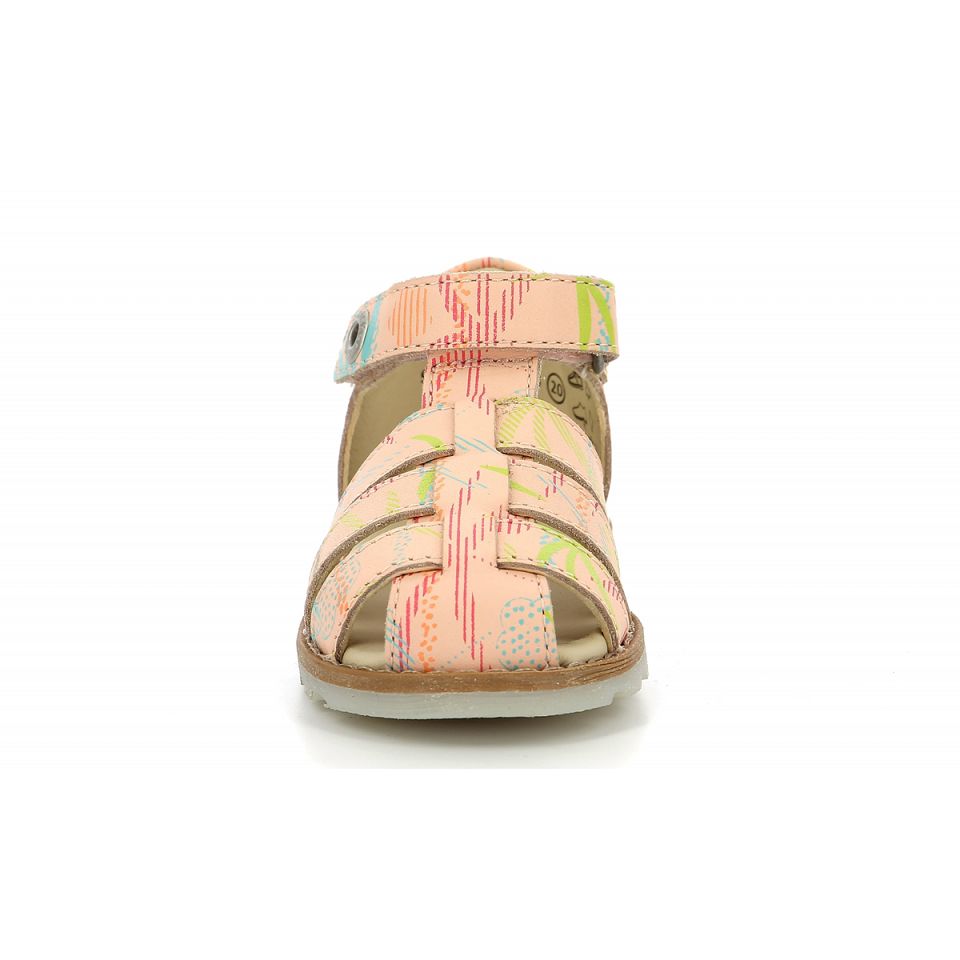 Kickers Nonopi Sandaler Tjej Rosa | 68240-RQUK