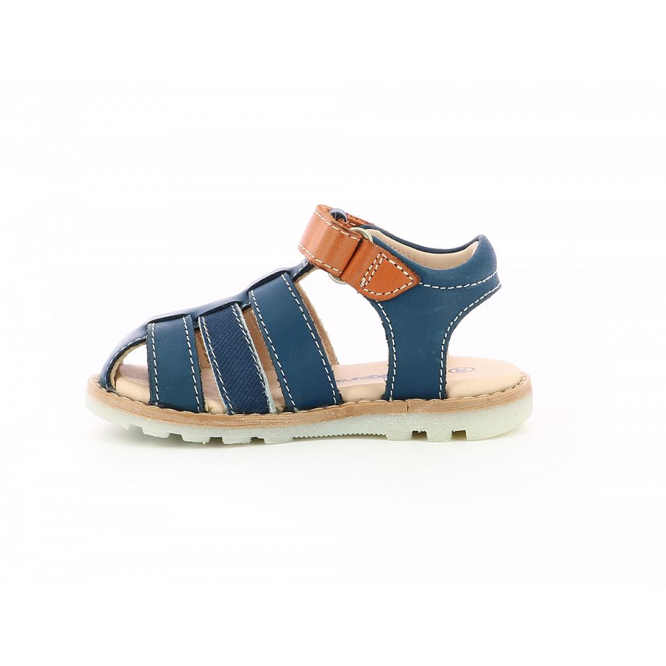 Kickers Nonosti Sandaler Pojke Marinblå | 37498-CUDM