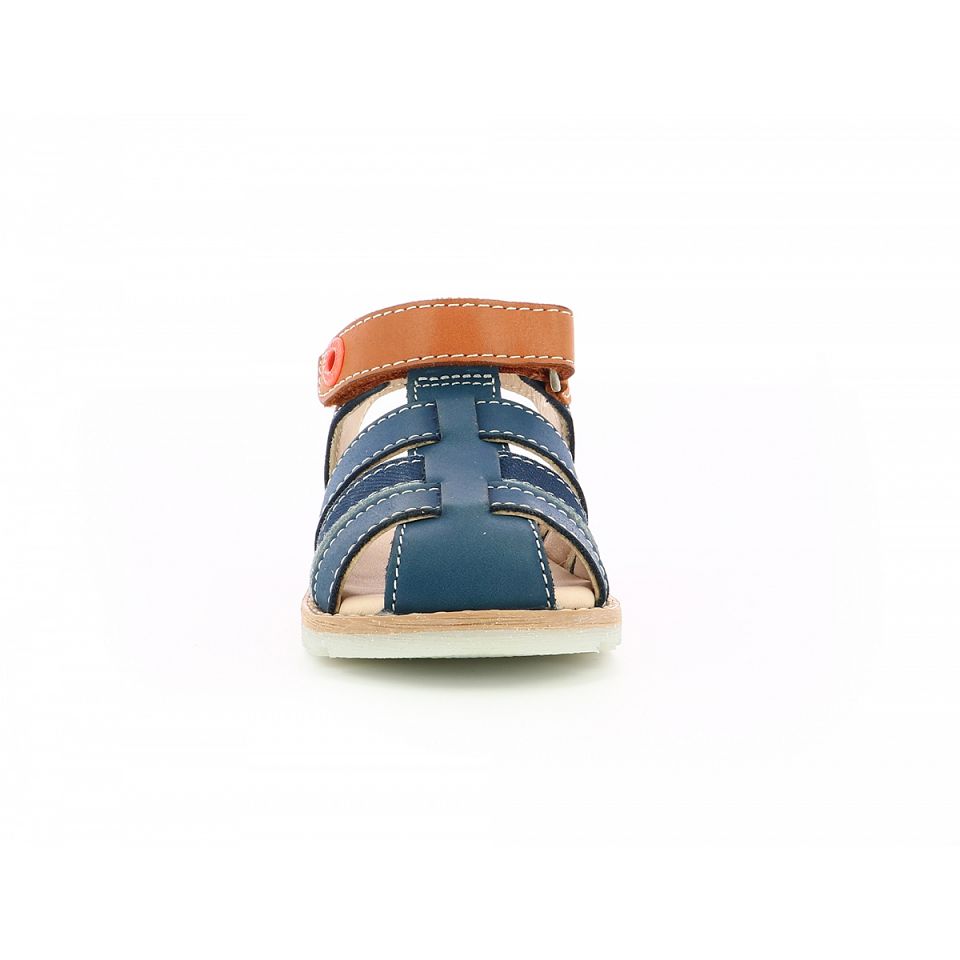 Kickers Nonosti Sandaler Pojke Marinblå | 37498-CUDM
