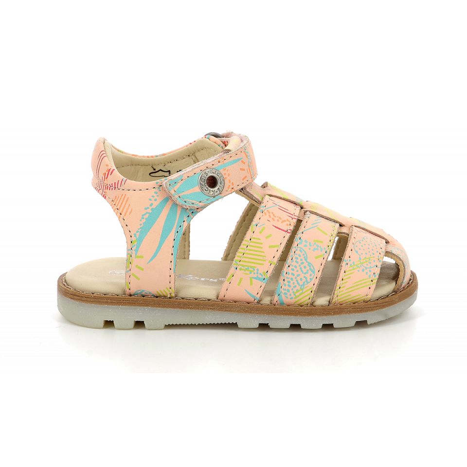 Kickers Nonosti Sandaler Pojke Rosa | 05289-KIBQ