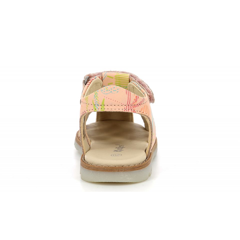 Kickers Nonosti Sandaler Pojke Rosa | 05289-KIBQ