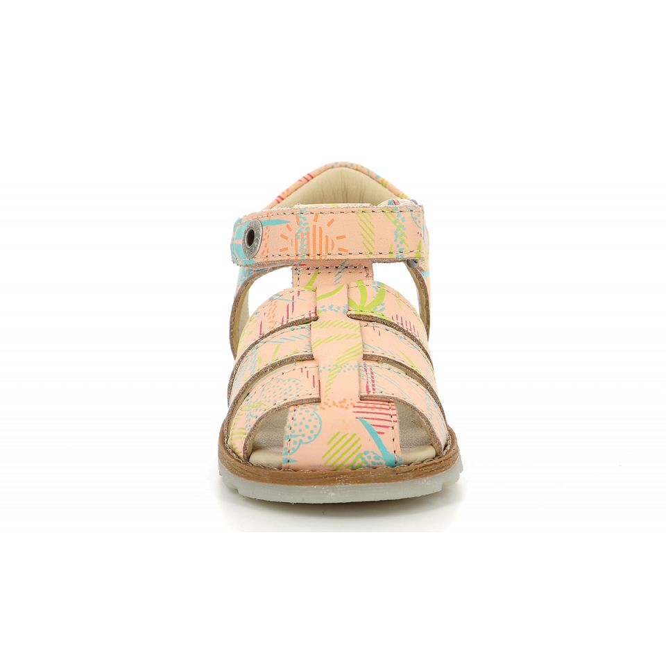 Kickers Nonosti Sandaler Pojke Rosa | 05289-KIBQ