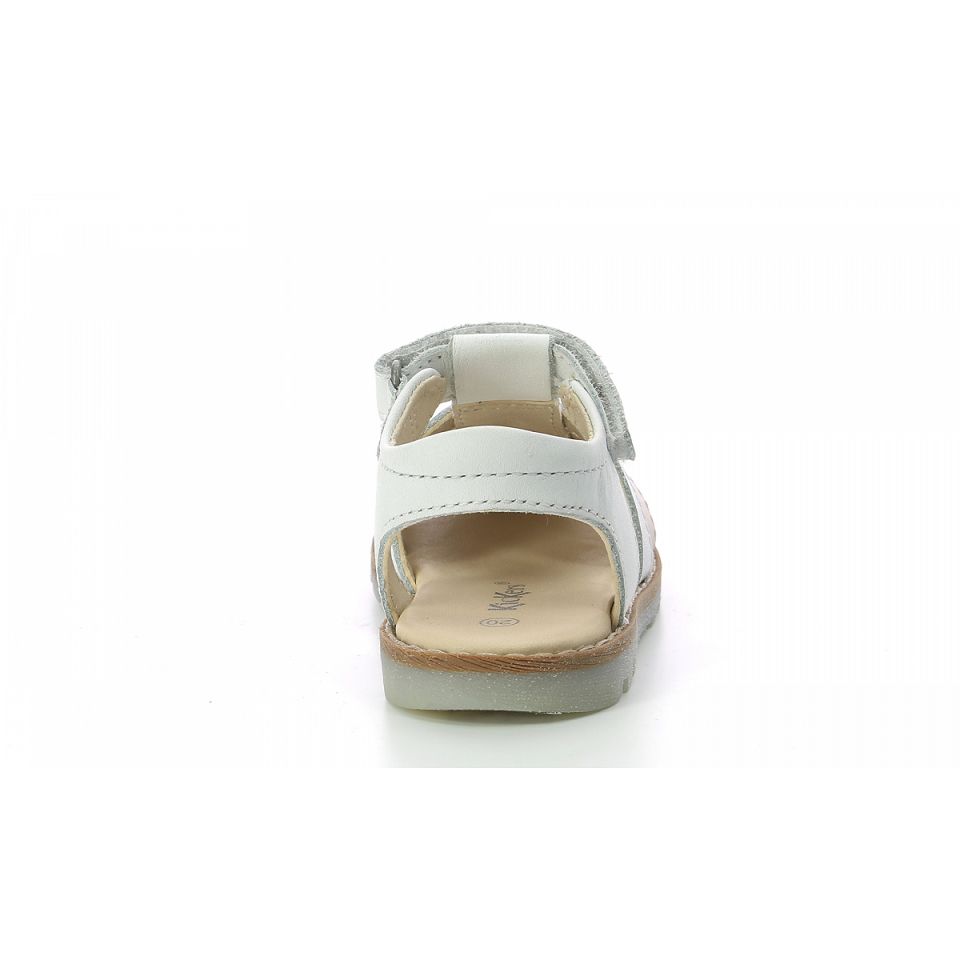 Kickers Nonosti Sandaler Pojke Vita Silver | 19805-CHAF