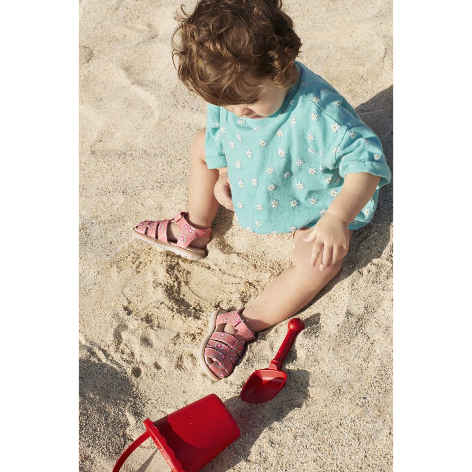 Kickers Nonosti Sandaler Tjej Rosa Blommiga | 25930-AZVL