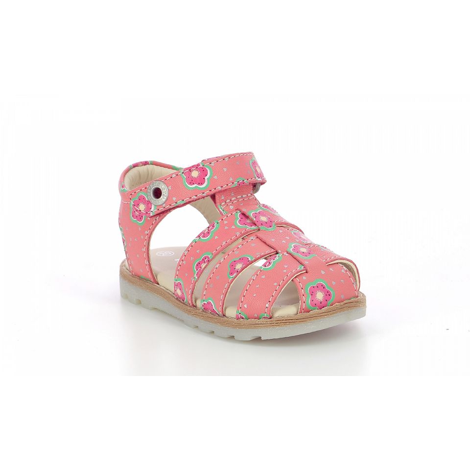 Kickers Nonosti Sandaler Tjej Rosa Blommiga | 25930-AZVL