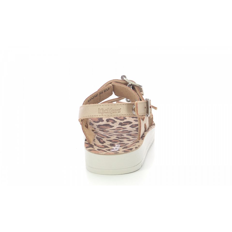 Kickers Odysummer Sandaler Tjej Guld | 27310-KXNQ