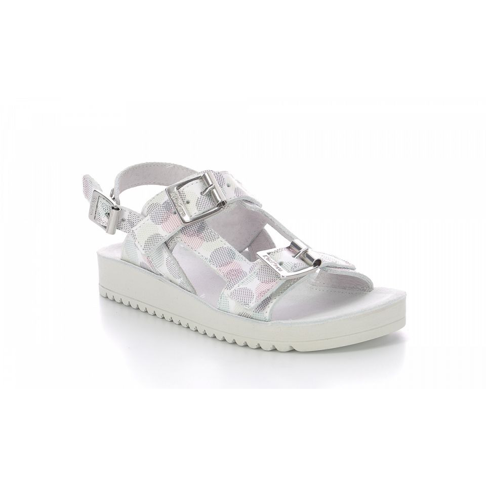 Kickers Odysummer Sandaler Tjej Vita | 87591-URXS
