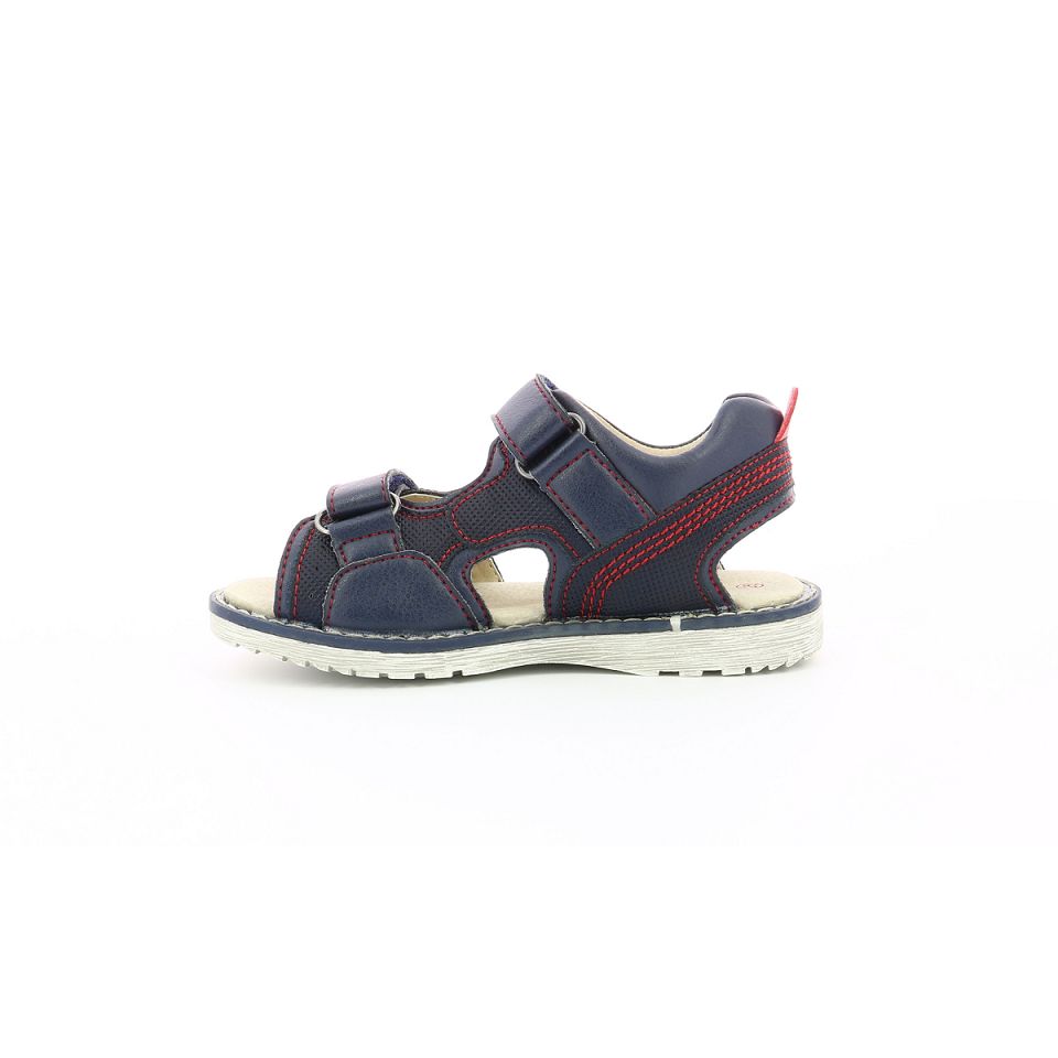 Kickers Pepper Sandaler Pojke Marinblå Röda | 26019-ITPG