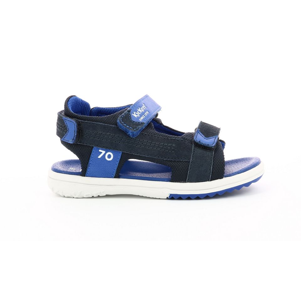 Kickers Plane Sandaler Pojke Marinblå | 15947-AXHC