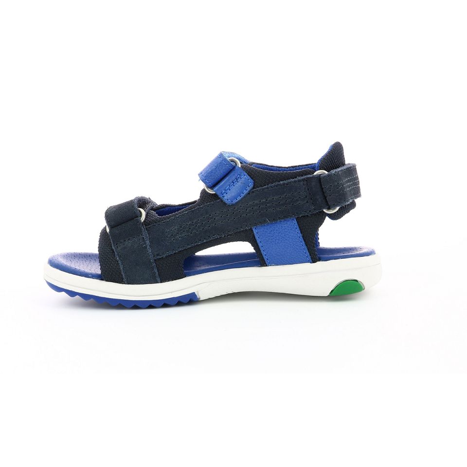 Kickers Plane Sandaler Pojke Marinblå | 15947-AXHC