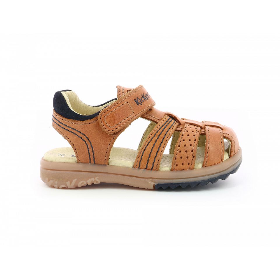 Kickers Platinium Sandaler Pojke Camel | 57429-OBUA