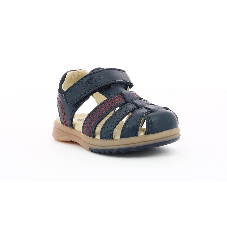 Kickers Platinium Sandaler Pojke Marinblå | 86037-ORTL