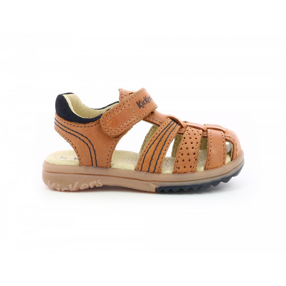 Kickers Platinium Sandaler Tjej Camel | 75130-QFOP