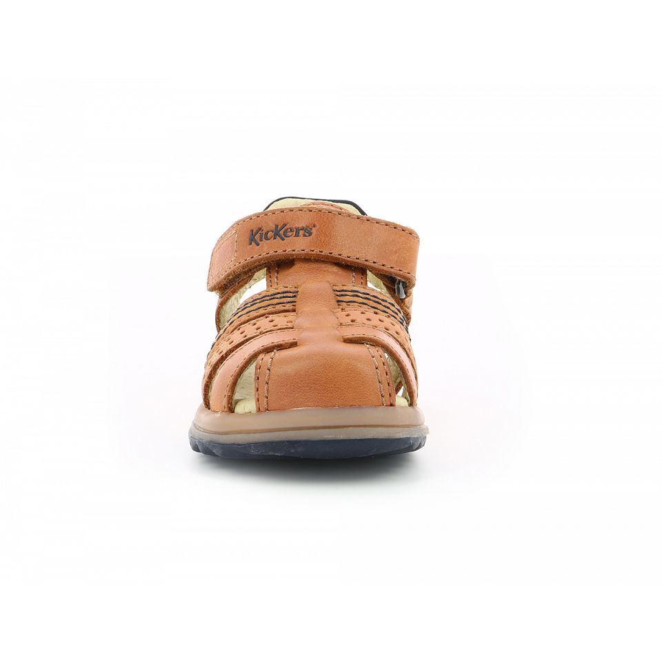 Kickers Platinium Sandaler Tjej Camel | 75130-QFOP