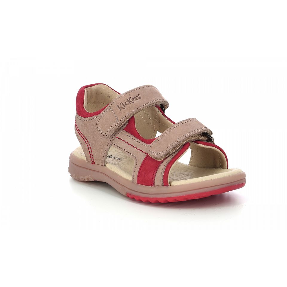 Kickers Platino Sandaler Pojke Beige Orange | 70328-UIEG