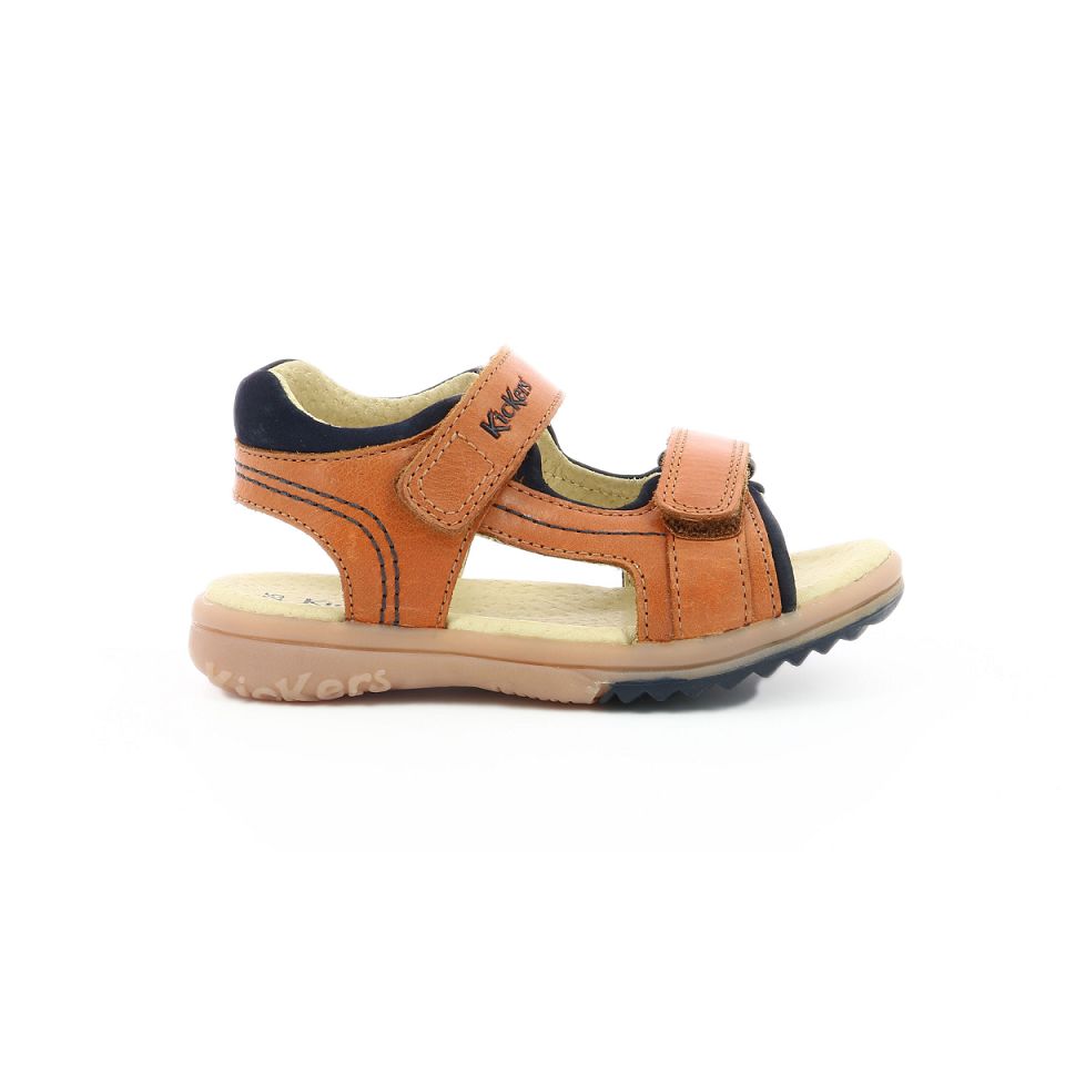 Kickers Platino Sandaler Pojke Camel | 62841-ICOG