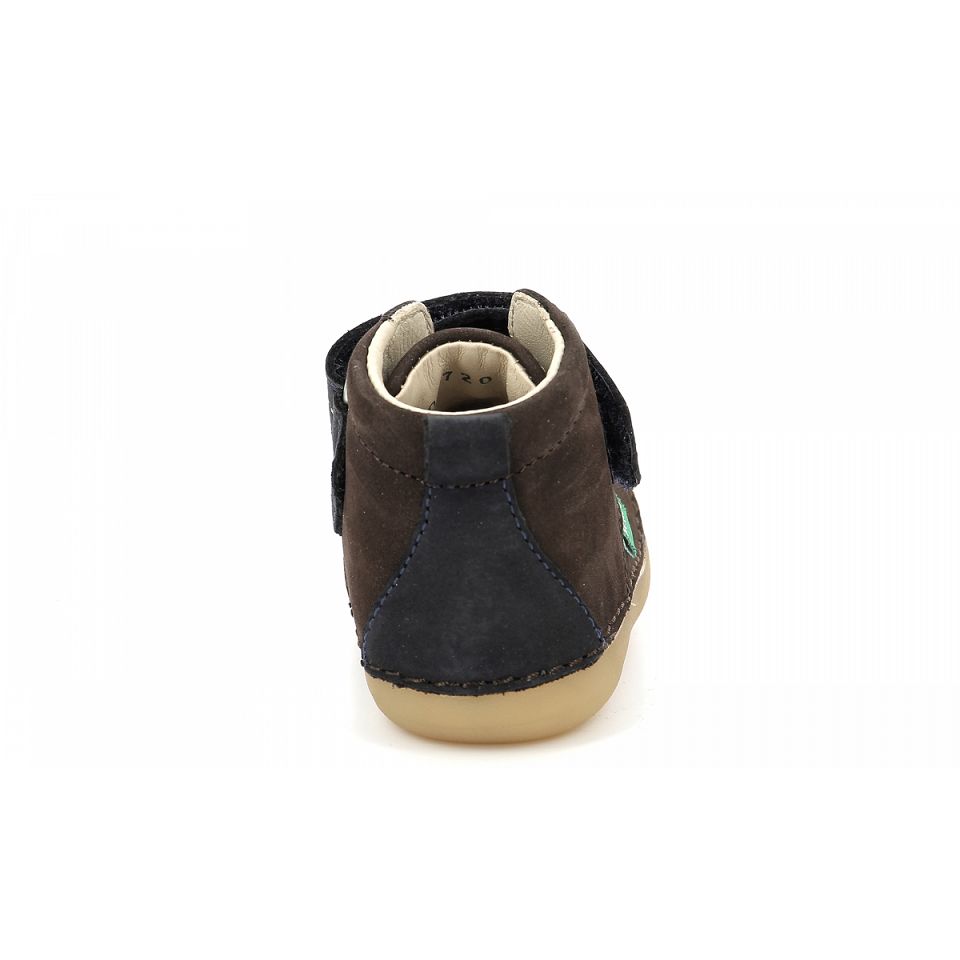 Kickers Sabilo Sneakers Pojke Mörkbruna Marinblå | 90861-COLT