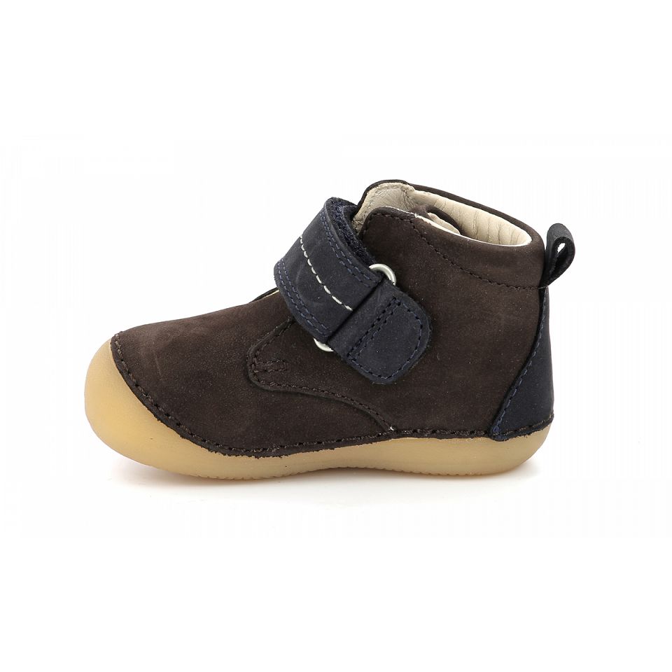 Kickers Sabilo Sneakers Pojke Mörkbruna Marinblå | 90861-COLT