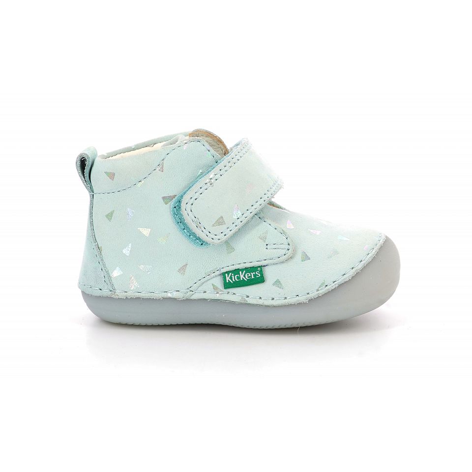 Kickers Sabio Sneakers Tjej Blå Ljus | 58213-LKFG
