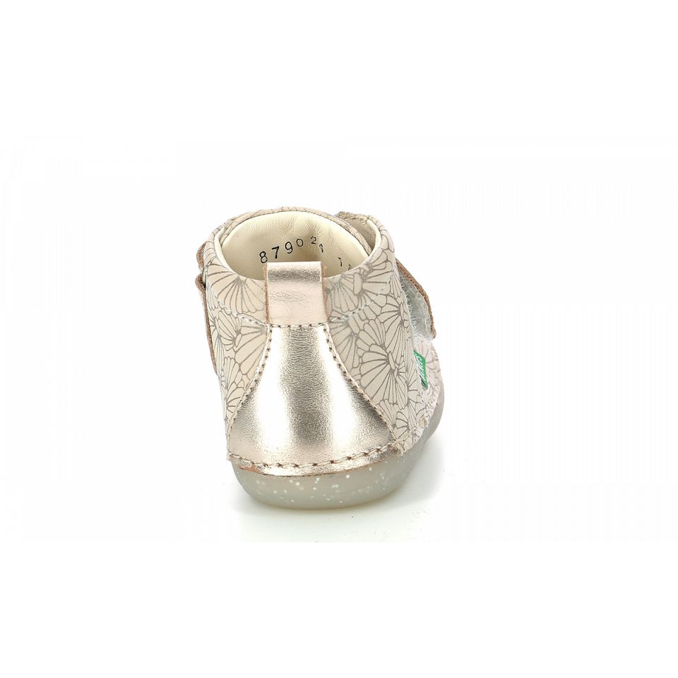 Kickers Sabio Stövlar Tjej Vita Silver | 30172-UCXT