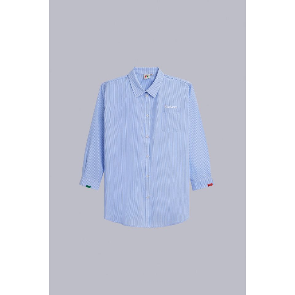 Kickers Shirt Dress Dam Blue/White | 60437-LMEC