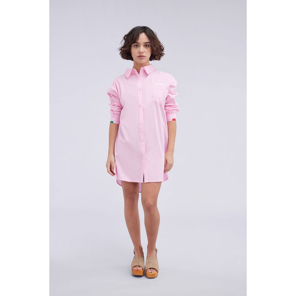 Kickers Shirt Dress Dam Rosa | 61873-UNIZ