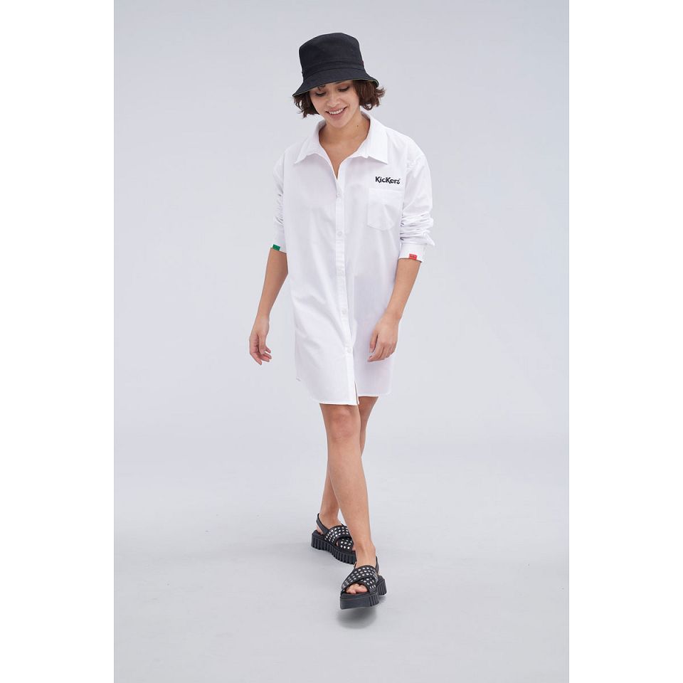 Kickers Shirt Dress Dam Vita | 32798-RXBV