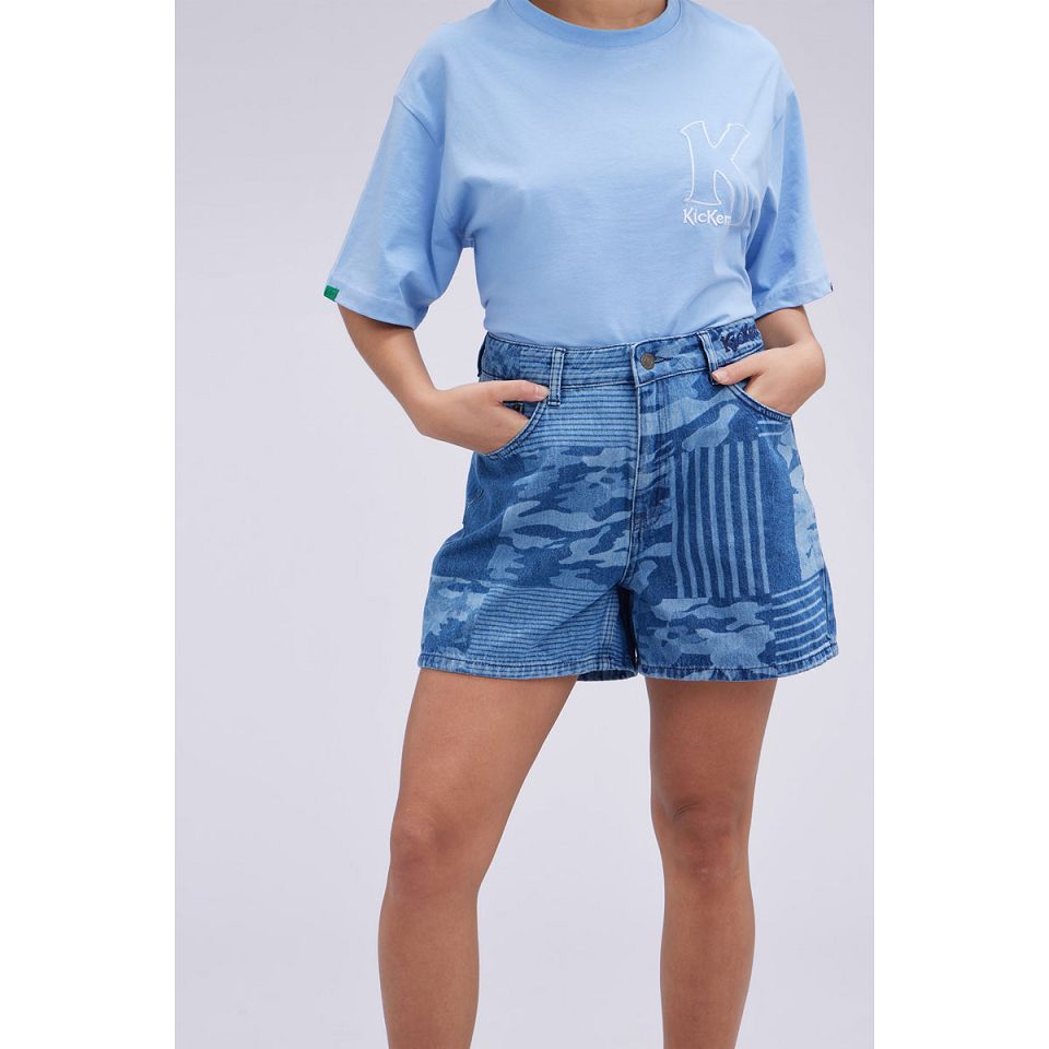 Kickers Shorts Dam Blå | 21784-UMRO
