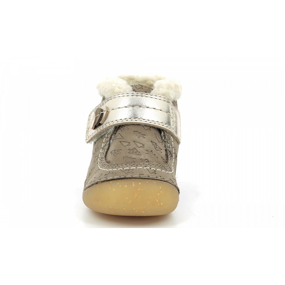 Kickers So schuss Sneakers Tjej Taupe Fantaisie | 13825-LDSC