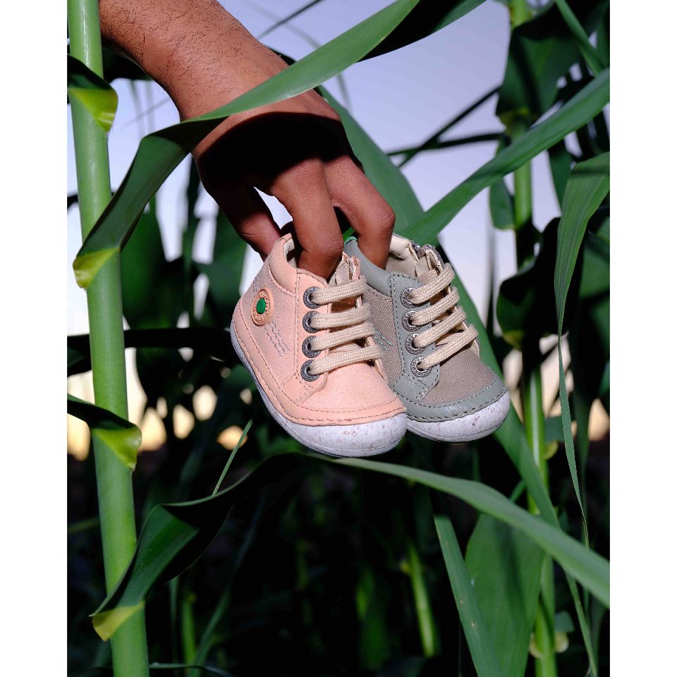 Kickers Sonistreet Sneakers Pojke Khaki Gröna | 91608-HZEM