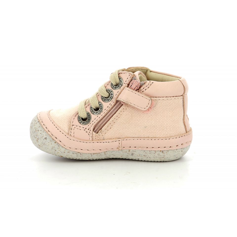 Kickers Sonistreet Sneakers Tjej Ljusrosa | 40532-XRQH