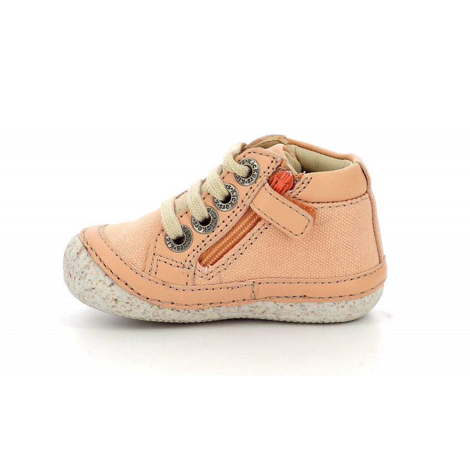 Kickers Sonistreet Sneakers Tjej Nude | 61597-PSXQ