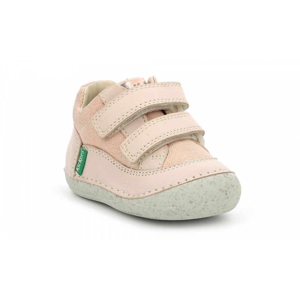 Kickers Sostankro Sneakers Tjej Ljusrosa | 67539-GVDP