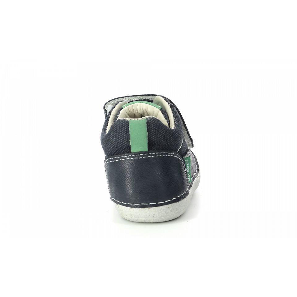 Kickers Sostankro Sneakers Tjej Marinblå Gröna | 87913-QOHW