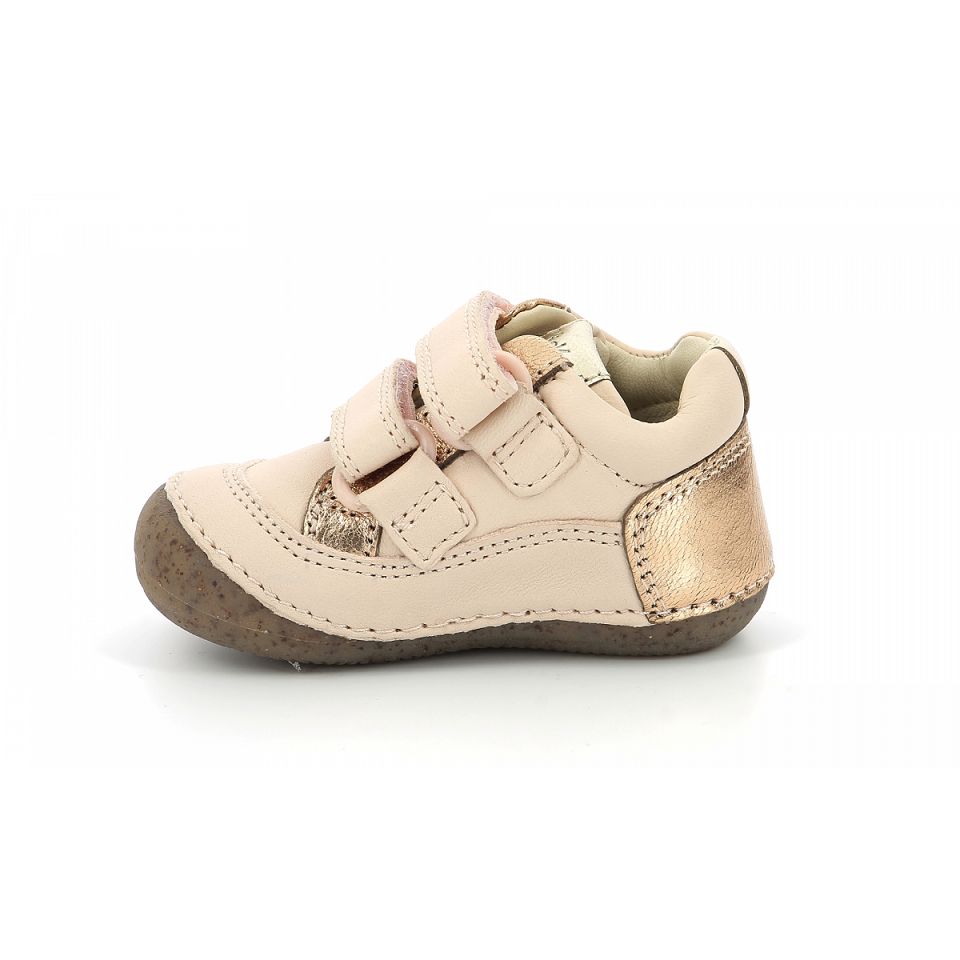 Kickers Sostankro Stövlar Tjej Ljusrosa Metal | 71495-AVJU