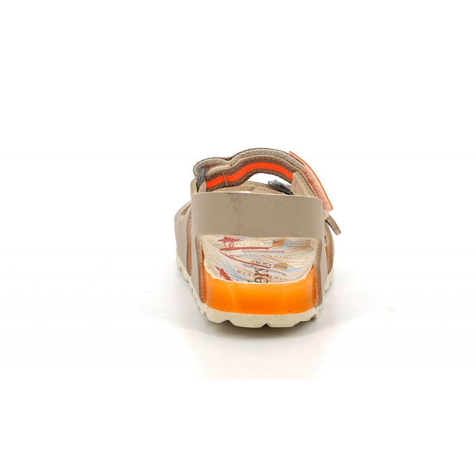 Kickers Sostreet Sandaler Pojke Beige Orange | 41567-HEPC