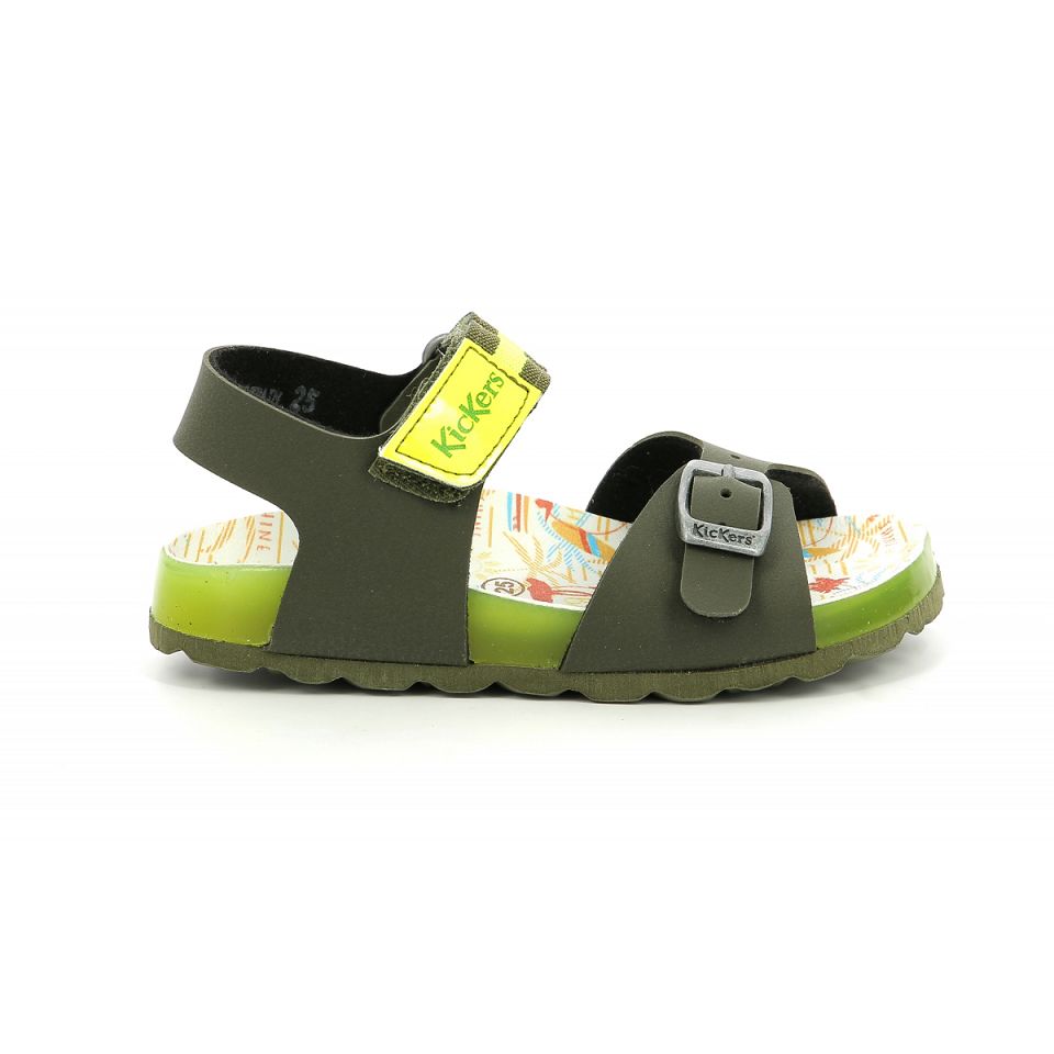 Kickers Sostreet Sandaler Pojke Khaki | 51324-DTRF