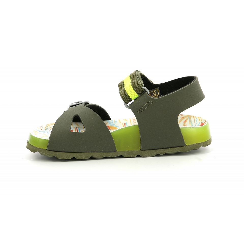 Kickers Sostreet Sandaler Pojke Khaki | 51324-DTRF