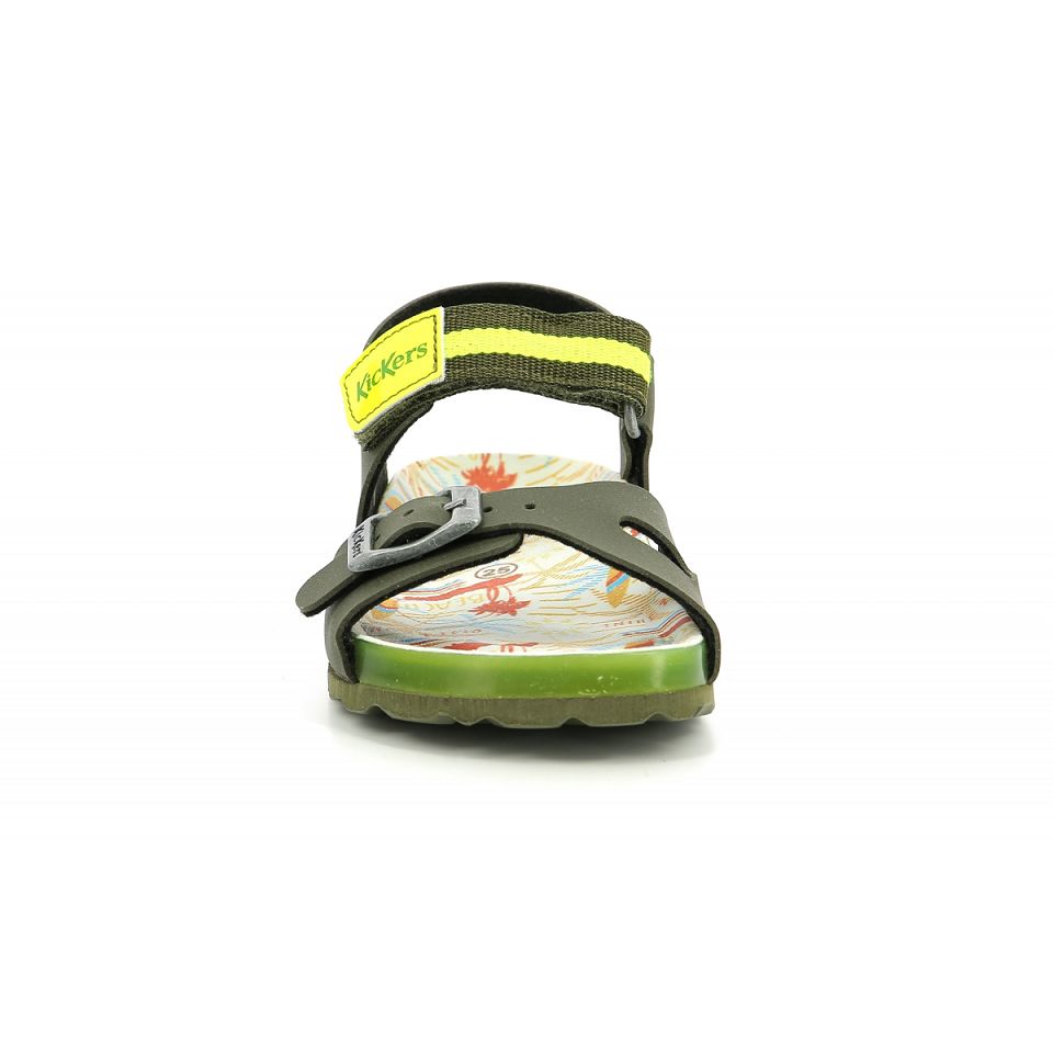 Kickers Sostreet Sandaler Pojke Khaki | 51324-DTRF