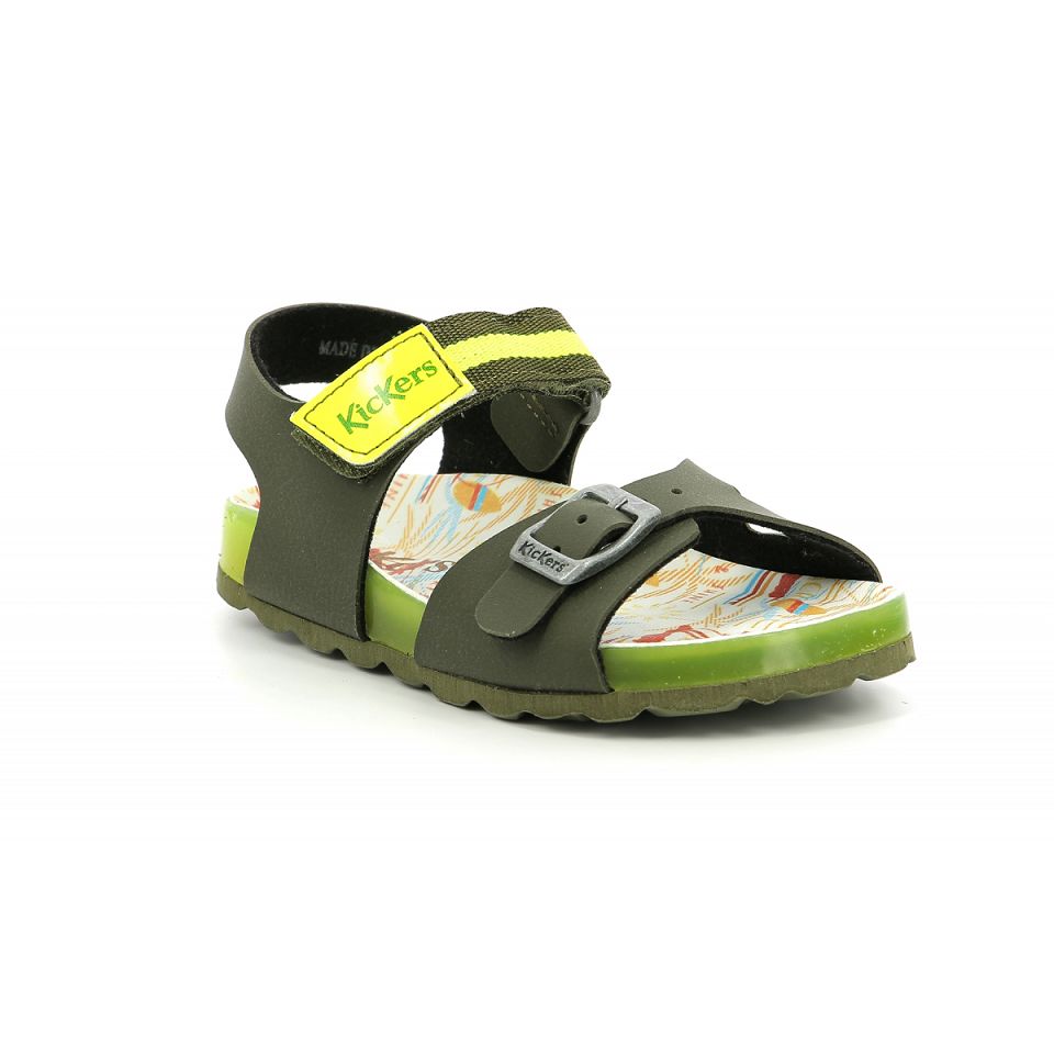 Kickers Sostreet Sandaler Pojke Khaki | 51324-DTRF