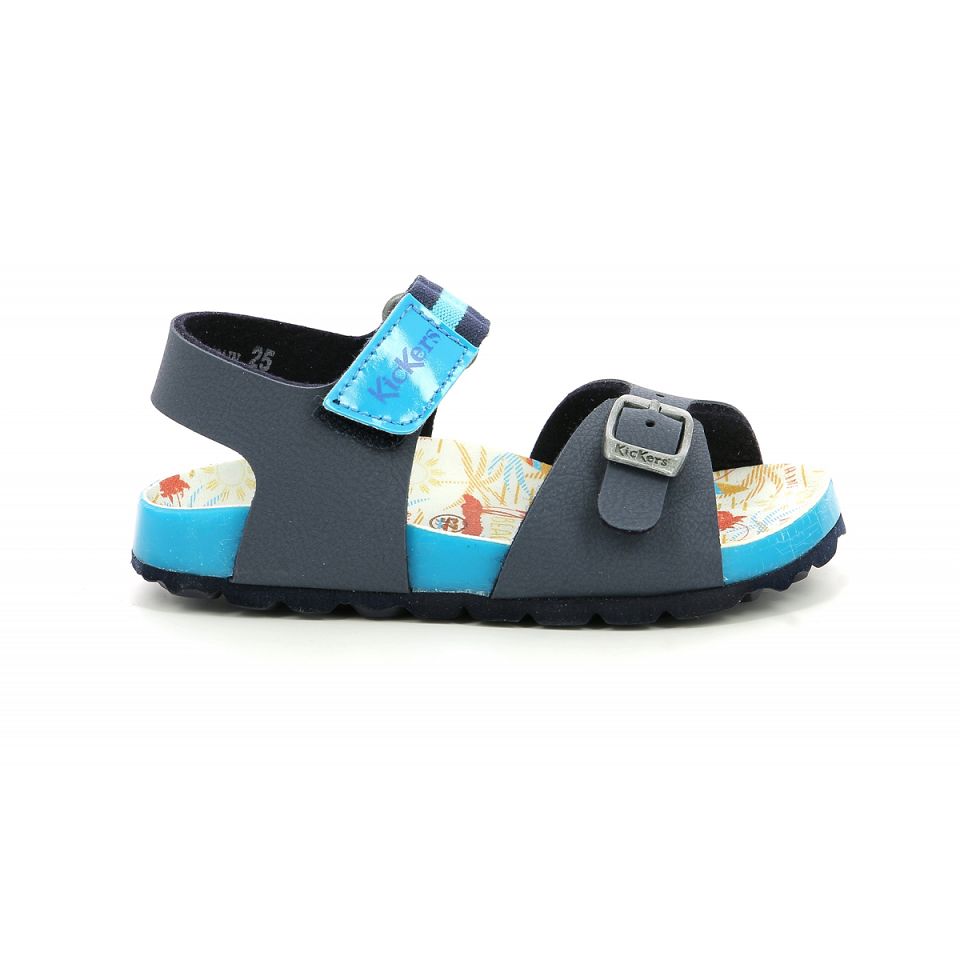 Kickers Sostreet Sandaler Pojke Marinblå Blå | 86290-VUAQ