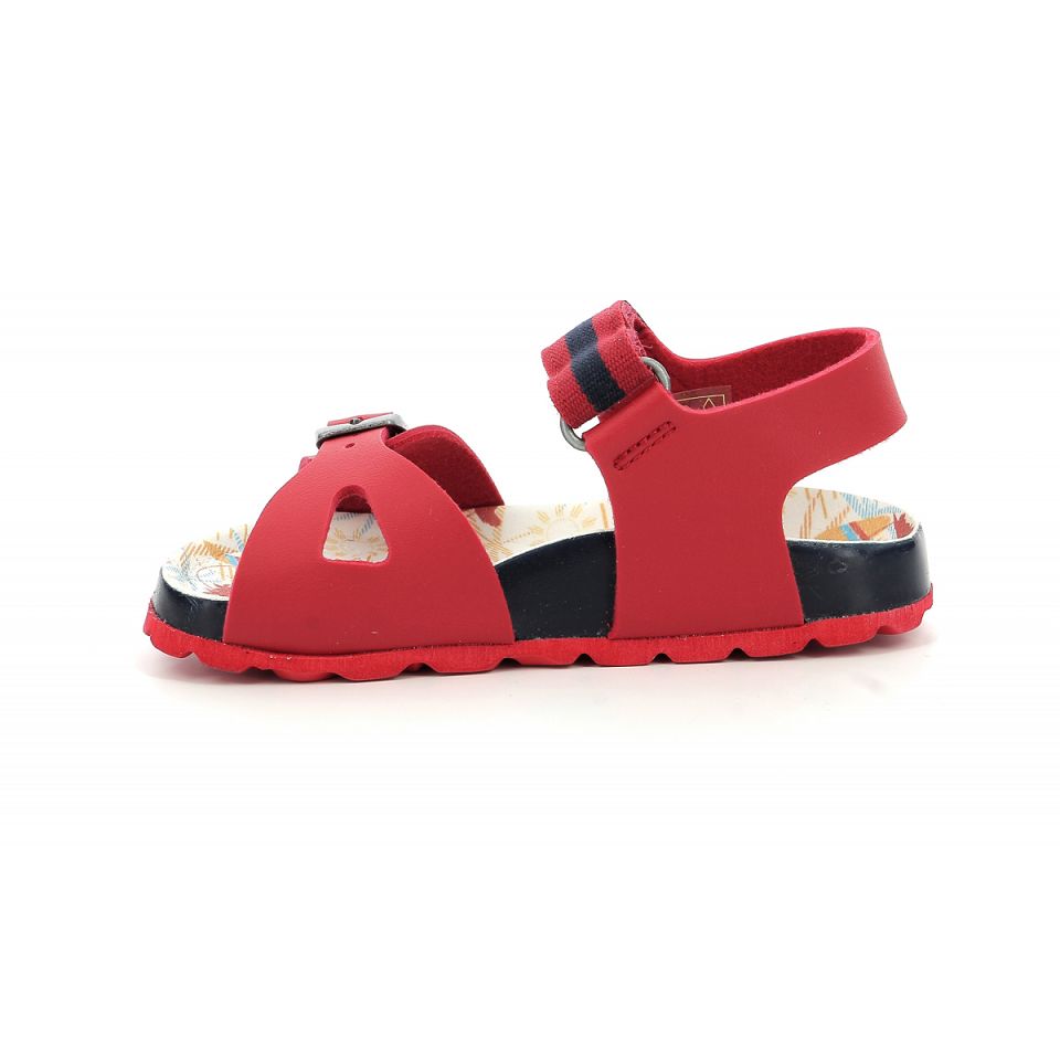 Kickers Sostreet Sandaler Pojke Röda Marinblå | 18342-QZWG