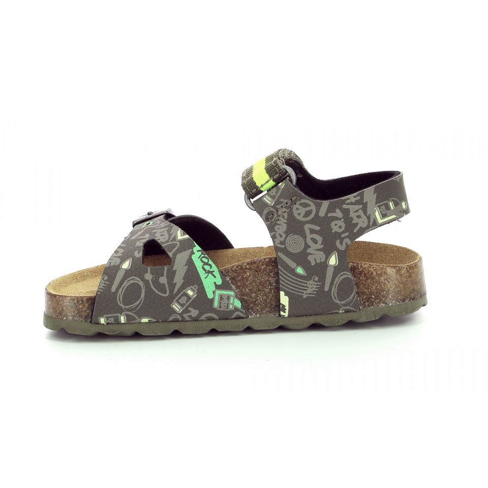 Kickers Sostreet Sandaler Tjej Khaki | 93278-HBTM