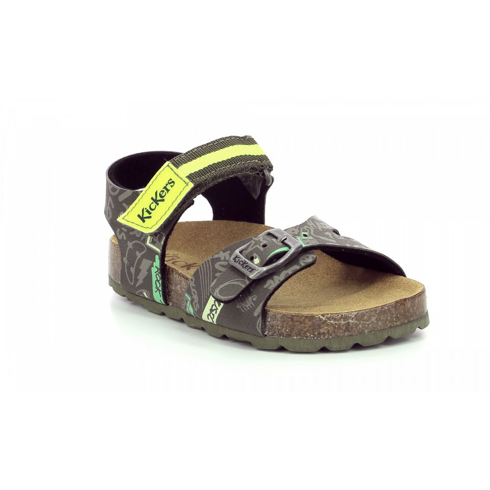 Kickers Sostreet Sandaler Tjej Khaki | 93278-HBTM