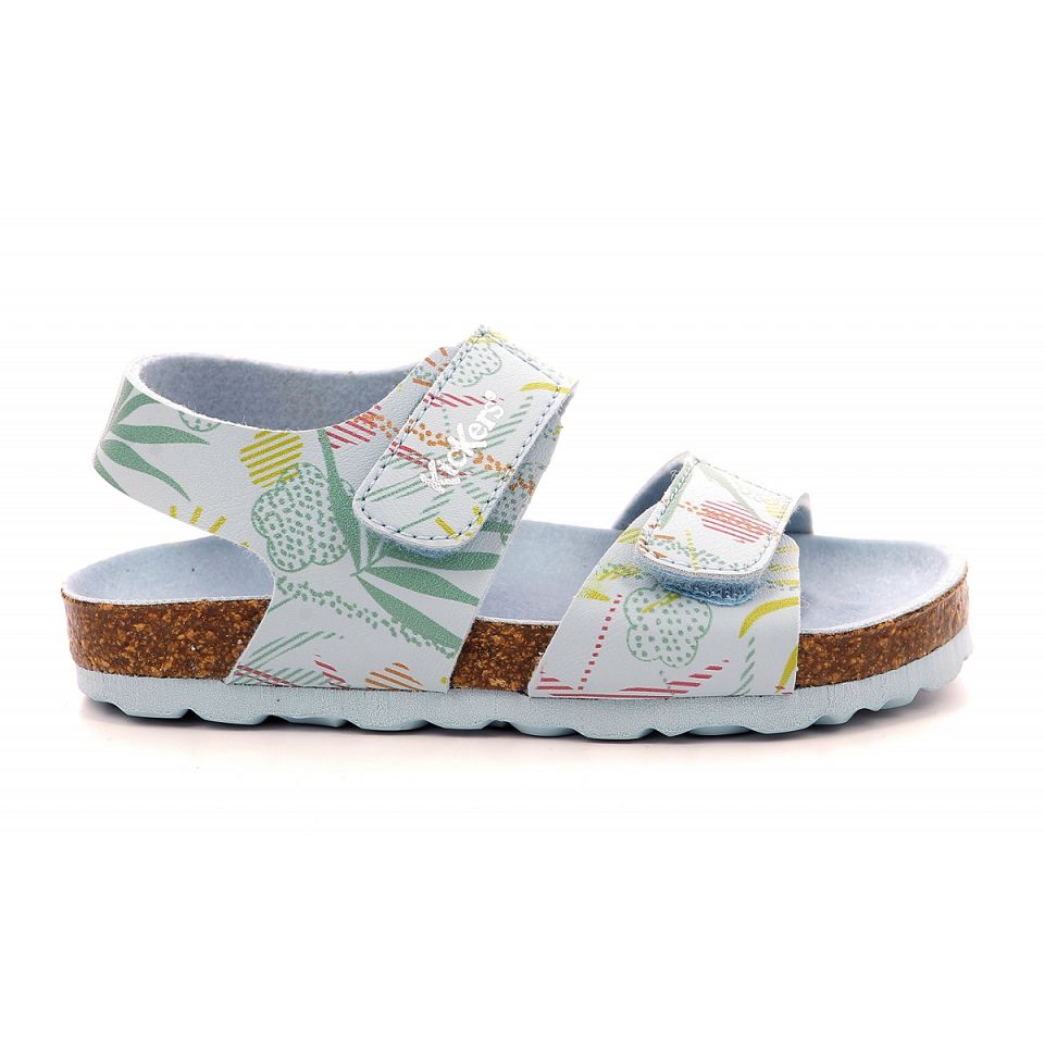 Kickers Summerkro Sandaler Tjej Blå Ljus | 36874-NKQO